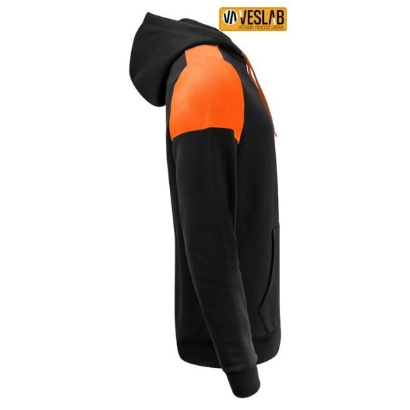 sudadera bicolor capucha printer prime