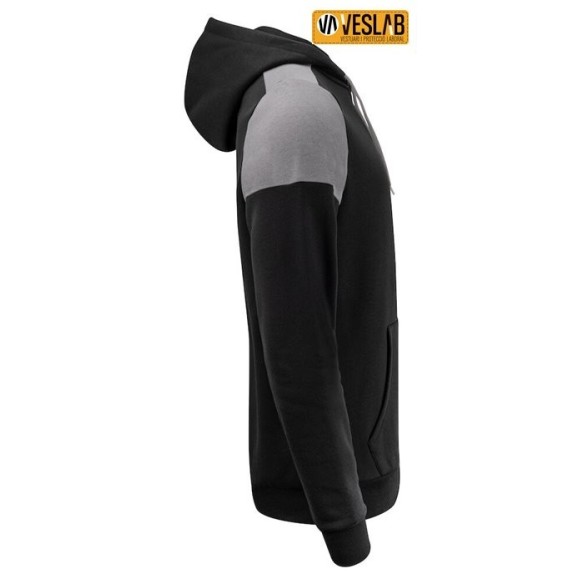 Sweat-shirt capouche unisexe bicolore | Vêtements de travail | Printer Prime | VESLAB.COM