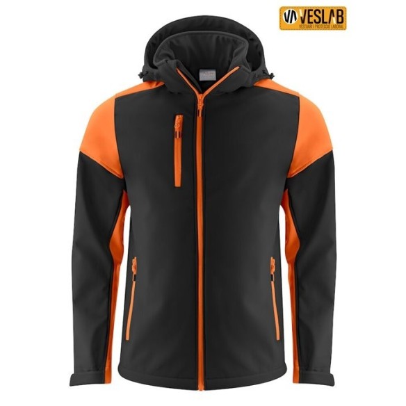 Soft-shell Bicolor Caputxa Unisex | Roba de Treball | Printer Prime | VESLAB.COM