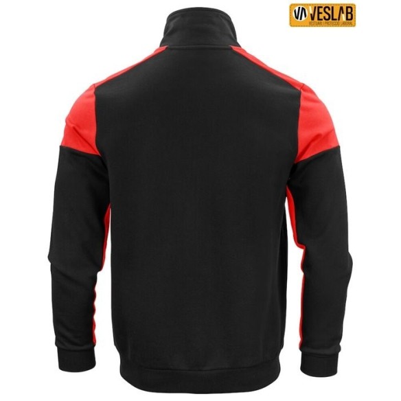 Sweat-shirt zipped bicolore | Vêtements de travail | Printer Prime | VESLAB.COM