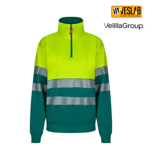 Sweat HV Bicoleur zipped | Vêtemênts de travail Haut Visibilité