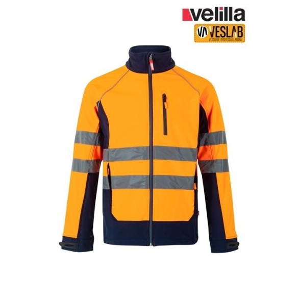 chaqueta softshell bicolor alta visibilidad 2