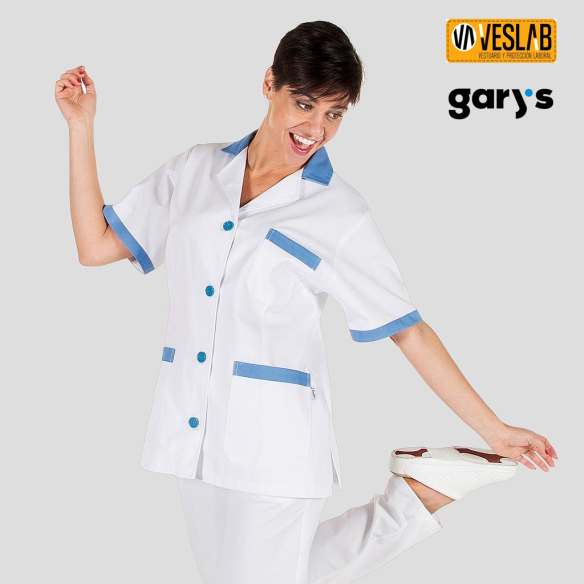 Robe à manches courtes pour femmes | Uniformes de nettoyage | VESLAB.COM