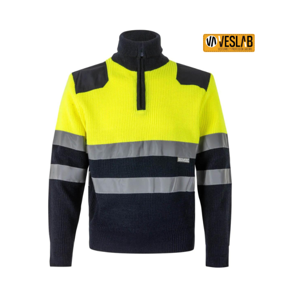jersey bicolor alta visibilidad con refuerzos 1