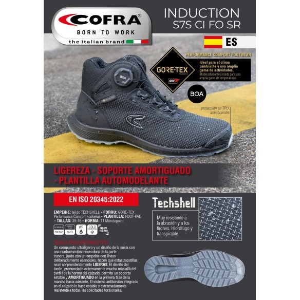 Botes Cofra Induction | Sabates de feina gore-tex | Cofra | VESLAB.COM