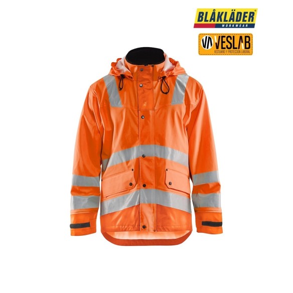 chaqueta impermeable de alta visibilidad nivel 3 9