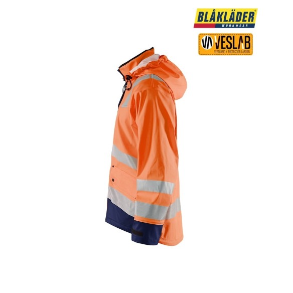 chaqueta impermeable de alta visibilidad nivel 3 15