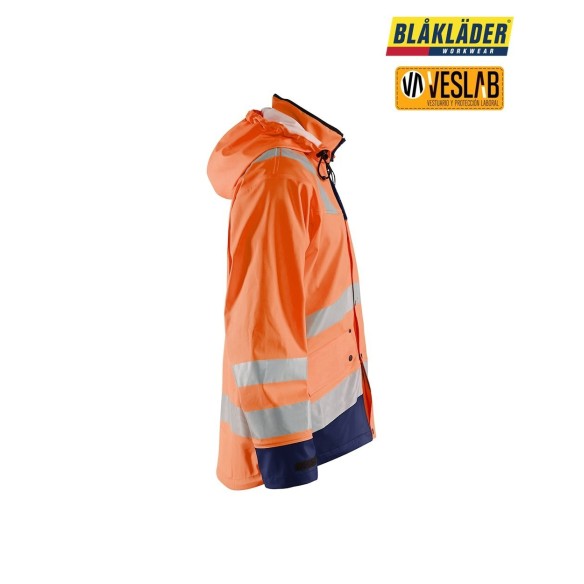 chaqueta impermeable de alta visibilidad nivel 3 16