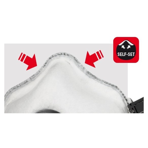 Màscara BRAZING FFP2 VC R D | Protecció contra ozó i fums metàl·lics