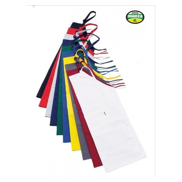 delantal largo con peto y bolsillo 1