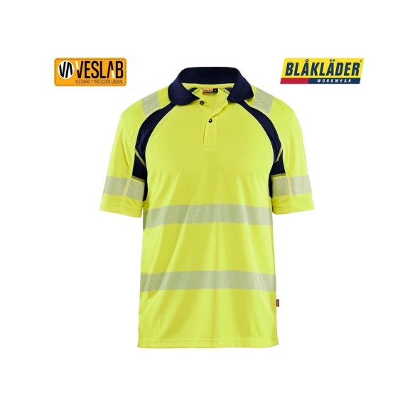High visibility polo | Blåkläder | Comfort and visibility in any weather