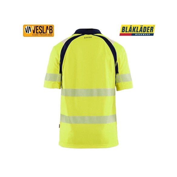 High visibility polo | Blåkläder | Comfort and visibility in any weather