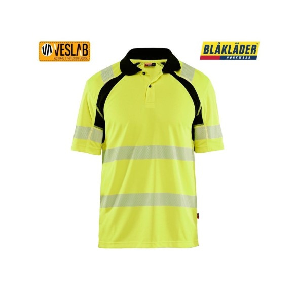 High visibility polo | Blåkläder | Comfort and visibility in any weather