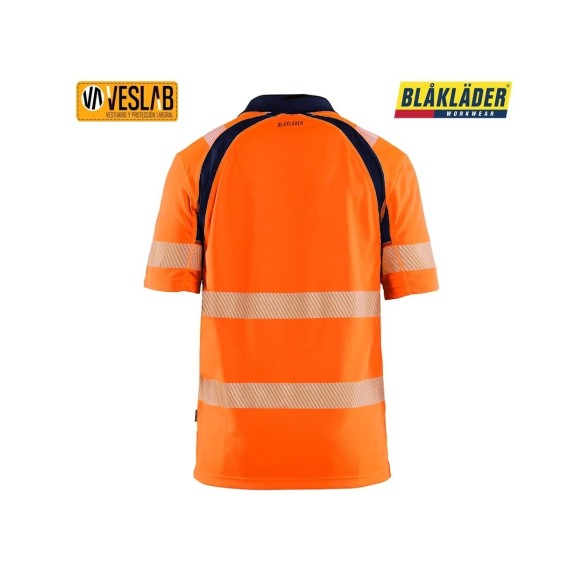 High visibility polo | Blåkläder | Comfort and visibility in any weather