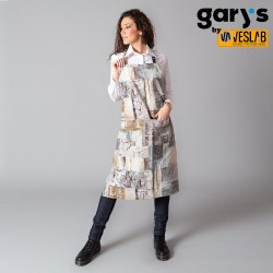 PRINTED WOOD APRON WITH...