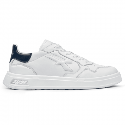sneaker baja en piel blanca con detalles azules u-power dragos (no seguridad) 1