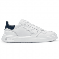 SNEAKER BAJA EN PIEL BLANCA...