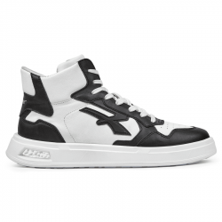 sneaker alta en piel blanca y negra u-power hunter (no seguridad) 1