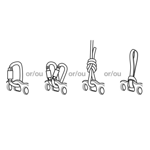 Plaque multi ancrage Petzl Paw