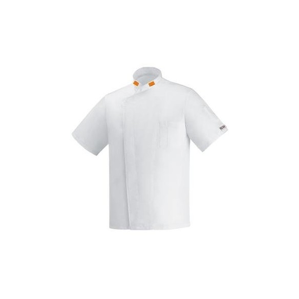 VESTE CUISINE WHITE OTTAVIO MANCHE COURTE