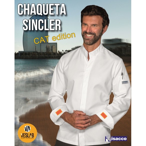 JAQUETA DE CUINA BLACK OTTAVIO MÀNIGA LLARGA