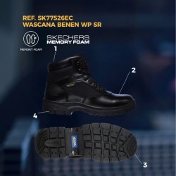 bota skechers wascana - benen wp sr (sin seguridad) 6
