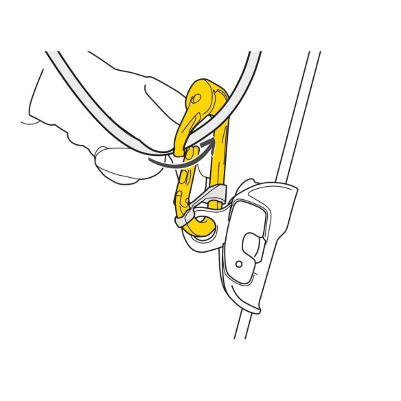 ROLLCLIP A carabiner pulley: Ease of installation and high performance