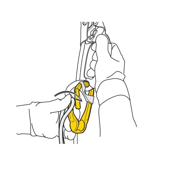 ROLLCLIP A carabiner pulley: Ease of installation and high performance