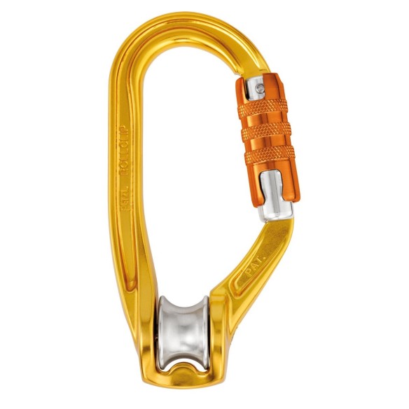 ROLLCLIP A carabiner pulley: Ease of installation and high performance