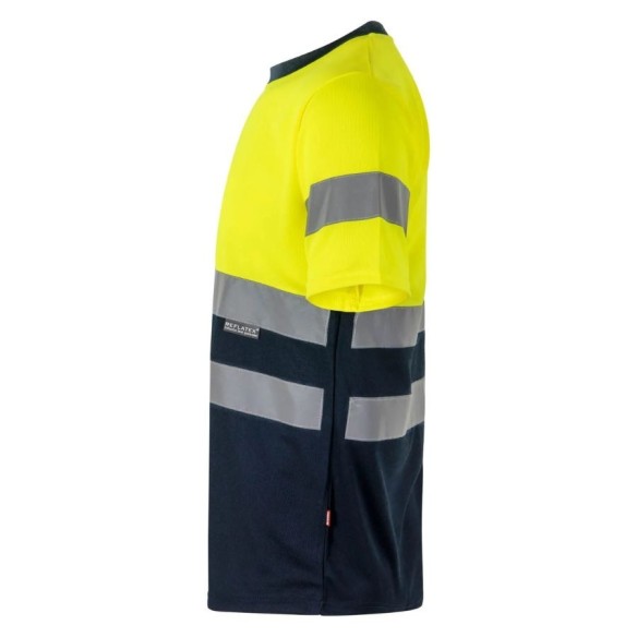 T-shirt Technique Bicolore Haute Bisibilité 305506 | Velilla | Veslab
