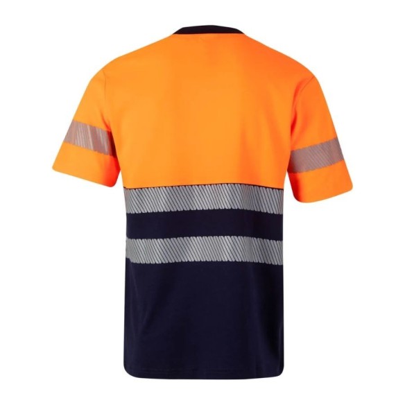 camiseta algodón alta visibilidad bicolor velilla 305509 11