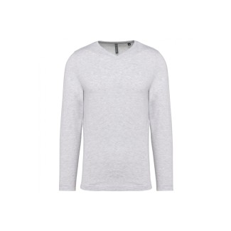 Long-sleeved v-neck T-shirt | Kariban webshop | VESLAB.COM