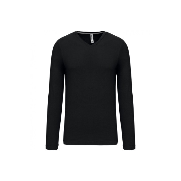 T-shirt col V manches longues | Site enligne Kariban | VESLAB.COM