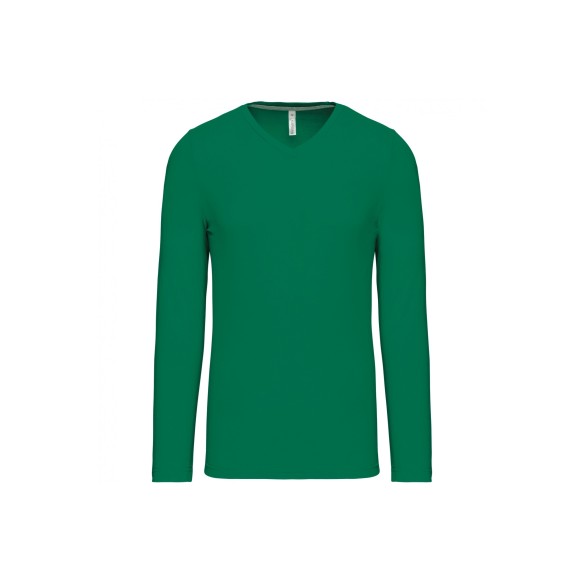 camiseta manga larga cuello pico 5