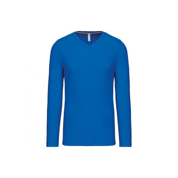 T-shirt col V manches longues | Site enligne Kariban | VESLAB.COM