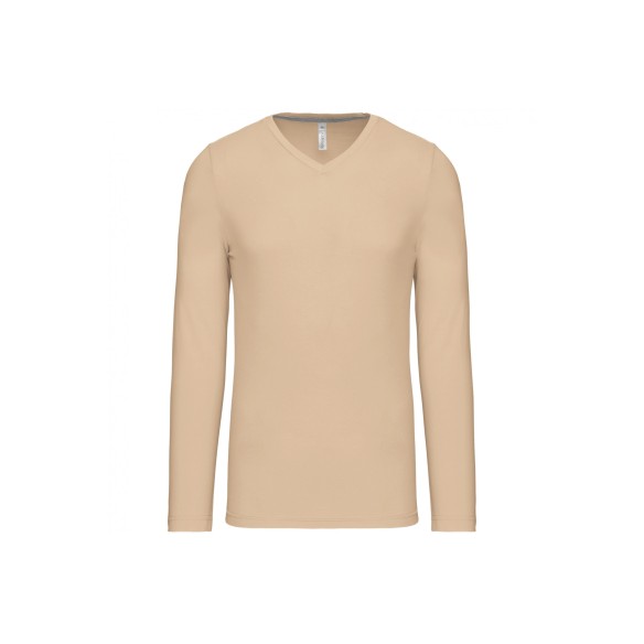 T-shirt col V manches longues | Site enligne Kariban | VESLAB.COM