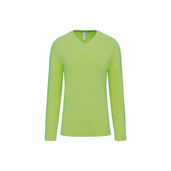 T-shirt col V manches longues | Site enligne Kariban | VESLAB.COM