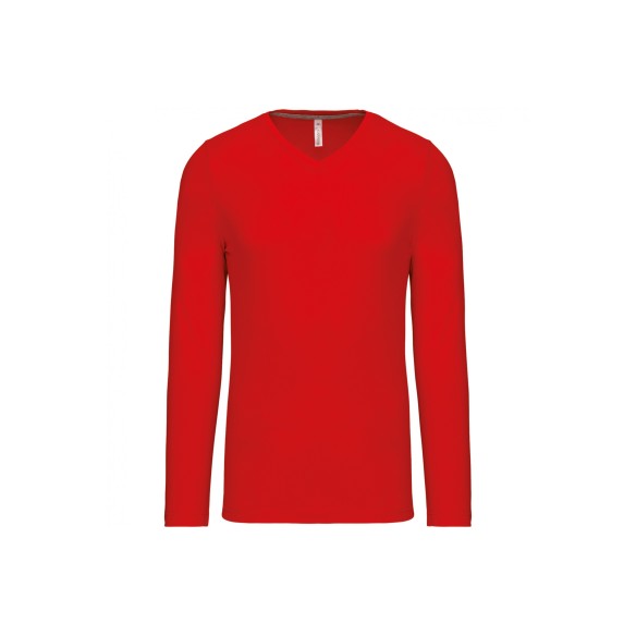 T-shirt col V manches longues | Site enligne Kariban | VESLAB.COM