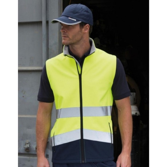 SOFTSHELL SAFETY VEST IMPRIMIBLE