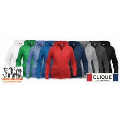 SUDADERA SEÑORA CON CAPUCHA Y CREMALLERA CLIQUÉ BASIC HOODY