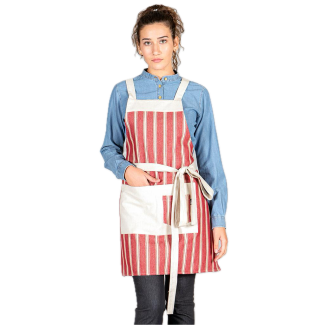 Tablier avec bavette rayée | Gary | Veslab 2