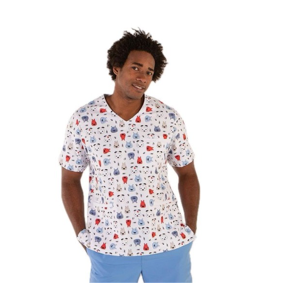 Printed Veterinary Tunic | Garys Uniforms | Veslab