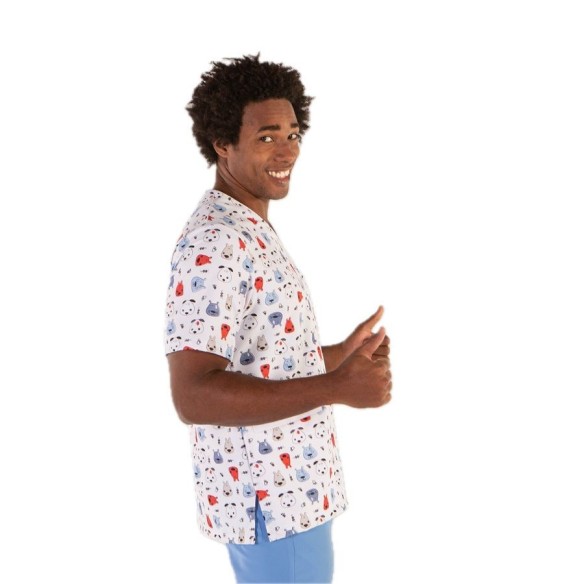 Casaca per a veterinària estampada | Uniformes Garys | Veslab