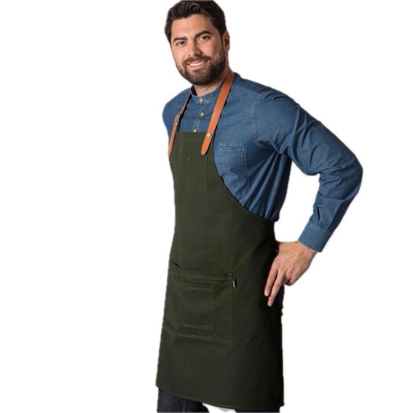 Davantal amb Peto Cinta de Cuir | Roba de Treball | VESLAB.COM