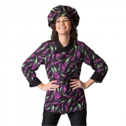 chaqueta cocina unisex berenjenas 1