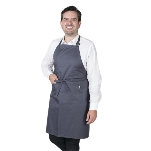Bib apron with pocket | Hostelry Clothing | Garys | VESLAB.COM