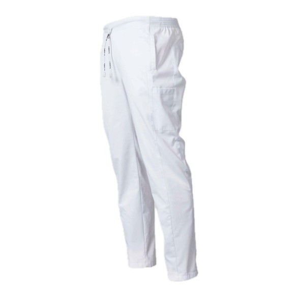 Pantalon blanc sergé unisexe | Uniformes Gary's | Veslab