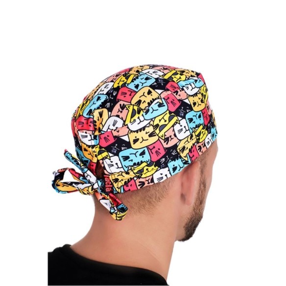 gorro goma caretas gato 1