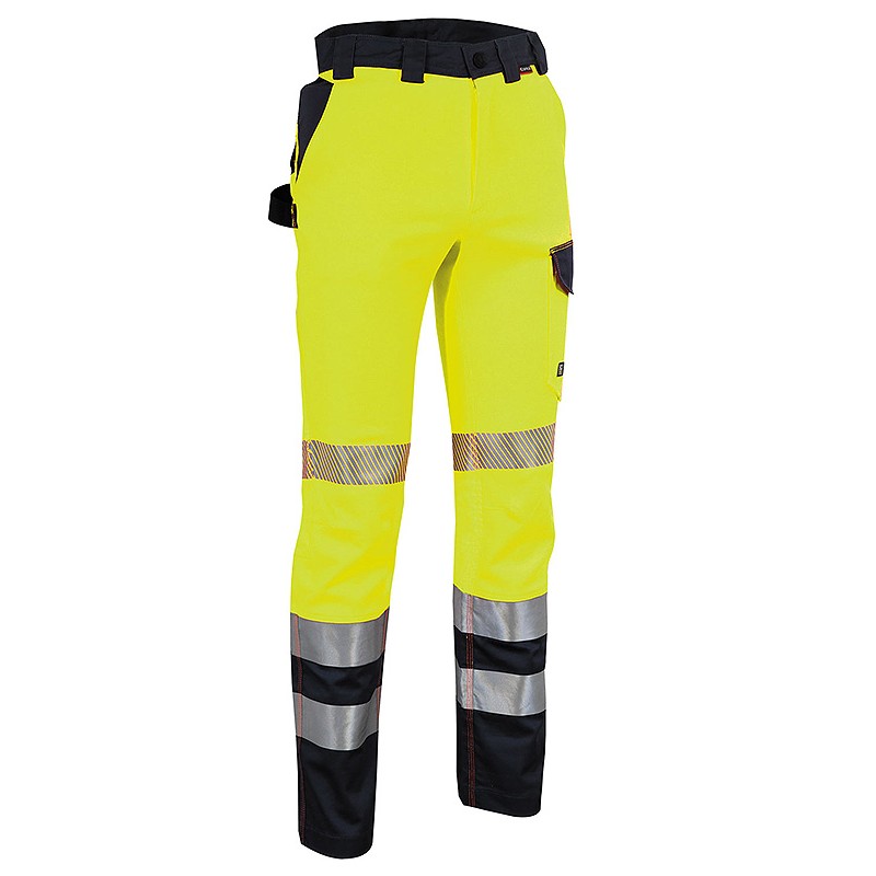 HI-VIS COFRA yellow GUATIRE STRETCH TROUSERS