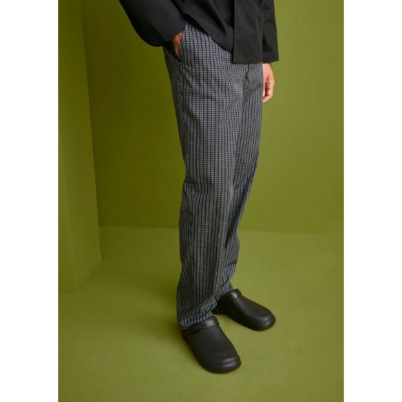 PANTALÓN COCINERO CUADROS NEGRO LÍNEA ECONÓMICA